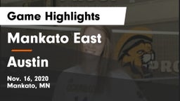 Mankato East  vs Austin  Game Highlights - Nov. 16, 2020