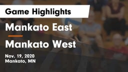 Mankato East  vs Mankato West  Game Highlights - Nov. 19, 2020