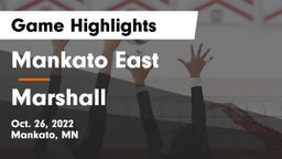 Mankato East  vs Marshall  Game Highlights - Oct. 26, 2022