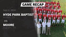 Recap: Hyde Park Baptist  vs. Moore  2016