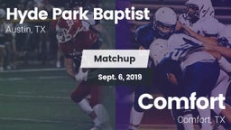Matchup: Hyde Park Baptist vs. Comfort  2019