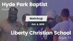 Matchup: Hyde Park Baptist vs. Liberty Christian School  2019