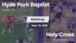 Matchup: Hyde Park Baptist vs. Holy Cross  2020