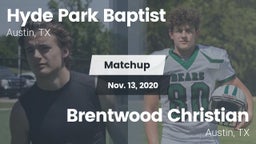 Matchup: Hyde Park Baptist vs. Brentwood Christian  2020