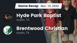 Recap: Hyde Park Baptist  vs. Brentwood Christian  2020