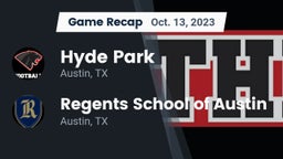 Recap: Hyde Park  vs. Regents School of Austin 2023