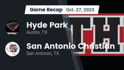 Recap: Hyde Park  vs. San Antonio Christian  2023