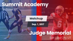 Matchup: Summit Academy High vs. Judge Memorial  2017