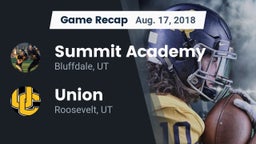 Recap: Summit Academy  vs. Union  2018