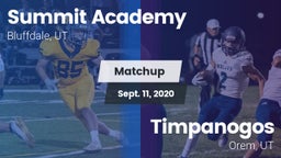 Matchup: Summit Academy High vs. Timpanogos  2020