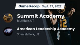 Recap: Summit Academy  vs. American Leadership Academy  2022