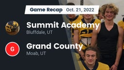 Recap: Summit Academy  vs. Grand County  2022