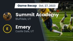 Recap: Summit Academy  vs. Emery  2023
