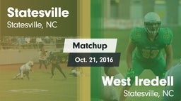 Matchup: Statesville High vs. West Iredell  2016
