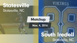 Matchup: Statesville High vs. South Iredell  2016