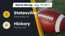 Recap: Statesville  vs. Hickory  2017