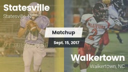 Matchup: Statesville High vs. Walkertown  2017