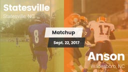 Matchup: Statesville High vs. Anson  2017