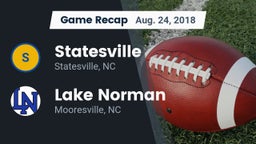 Recap: Statesville  vs. Lake Norman  2018