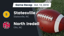Recap: Statesville  vs. North Iredell  2018