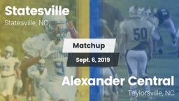 Matchup: Statesville High vs. Alexander Central  2019