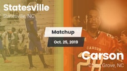 Matchup: Statesville High vs. Carson  2019