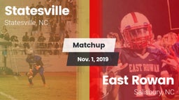 Matchup: Statesville High vs. East Rowan  2019