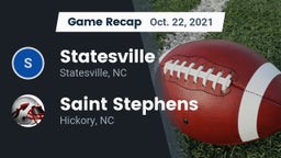 Recap: Statesville  vs. Saint Stephens  2021