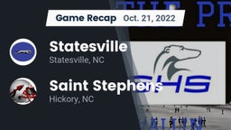 Recap: Statesville  vs. Saint Stephens  2022