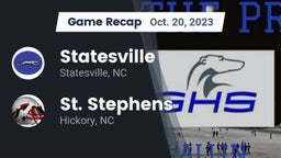Recap: Statesville  vs. St. Stephens  2023