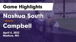 Nashua  South vs Campbell  Game Highlights - April 4, 2022