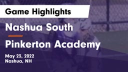 Nashua  South vs Pinkerton Academy Game Highlights - May 23, 2022