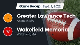 Recap: Greater Lawrence Tech  vs. Wakefield Memorial  2022