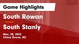 South Rowan  vs South Stanly  Game Highlights - Nov. 28, 2023