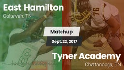 Matchup: East Hamilton High vs. Tyner Academy  2017
