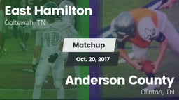 Matchup: East Hamilton High vs. Anderson County  2017
