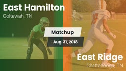 Matchup: East Hamilton High vs. East Ridge  2018
