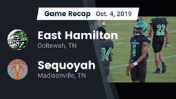 Recap: East Hamilton  vs. Sequoyah  2019