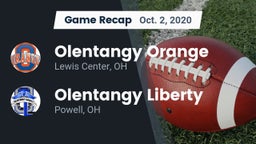 Recap: Olentangy Orange  vs. Olentangy Liberty  2020