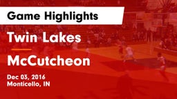 Twin Lakes  vs McCutcheon  Game Highlights - Dec 03, 2016