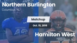 Matchup: Northern Burlington vs. Hamilton West  2016
