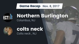 Recap: Northern Burlington  vs. colts neck 2017