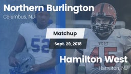 Matchup: Northern Burlington vs. Hamilton West  2018