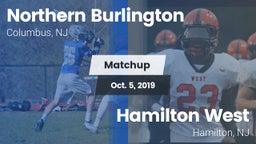 Matchup: Northern Burlington vs. Hamilton West  2019