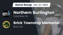 Recap: Northern Burlington  vs. Brick Township Memorial  2022