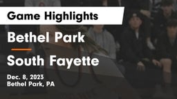 Bethel Park  vs South Fayette  Game Highlights - Dec. 8, 2023