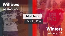 Matchup: Willows  vs. Winters  2016