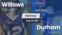 Matchup: Willows  vs. Durham  2017