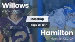 Matchup: Willows  vs. Hamilton  2017