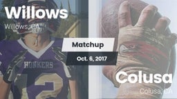 Matchup: Willows  vs. Colusa  2017